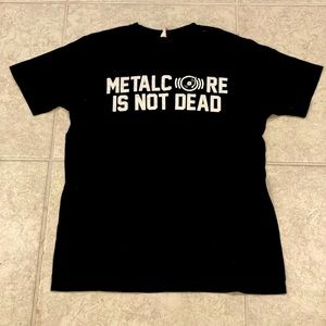 Metalcore is not dead black men’s medium tee